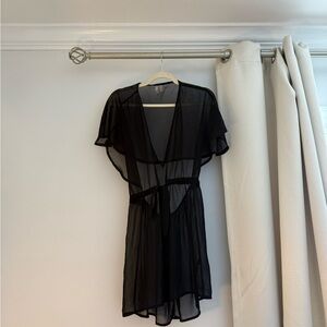 ASOS Black Sheer Dress